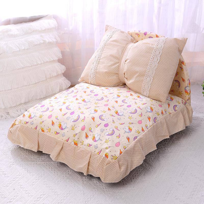 Princess Style Fully Removable and Washable Pet Bed Kennel Cat Bed Dog Bed Cat Kennel Dog Mat Cat Mat Small Dog Kennel