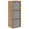 Sideboard with Drawers Artisan Oak 10 x 8.7 x 27.4 in (W x D x H)