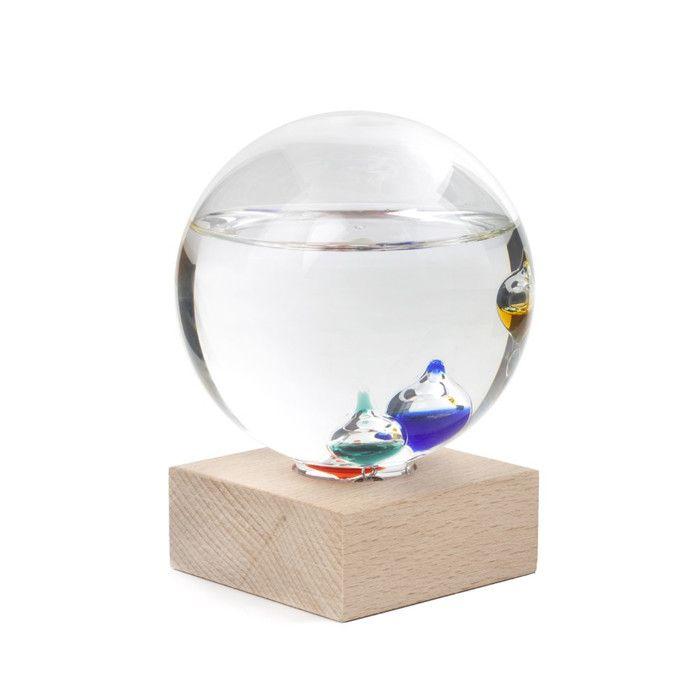 Термометр - Kikkerland - Пузырь - Прозрачное стекло - Показывает комнатную температуру - Декоративный