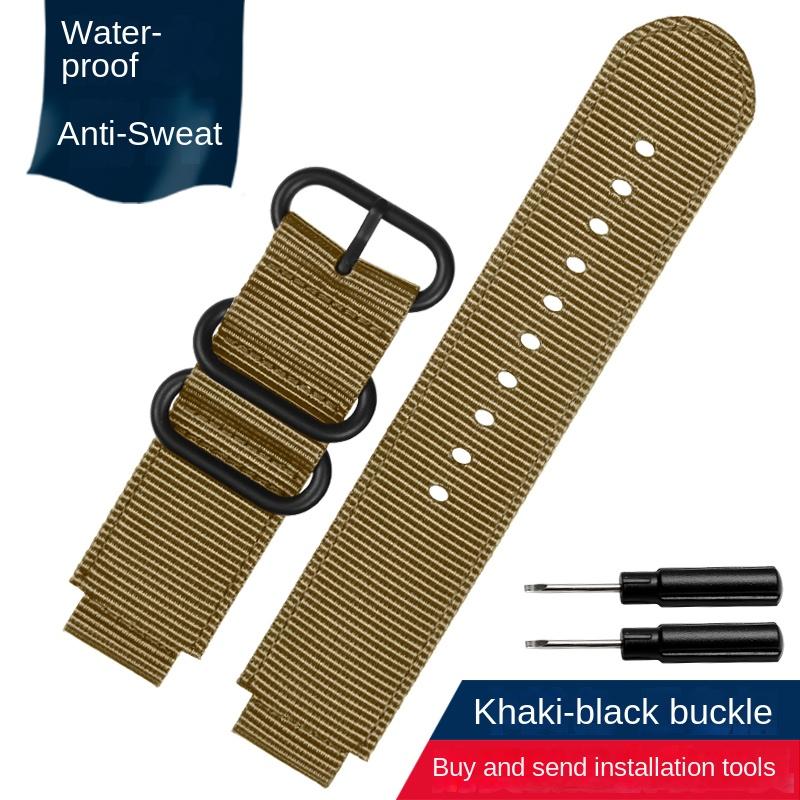 Канвасовый ремешок для часов 18 мм для CASIO PRG-260/550PRW-3500/2500/5100 box AE1200/1300 W-219 Модифицированный нейлоновый ремешок для часов Мужской браслет