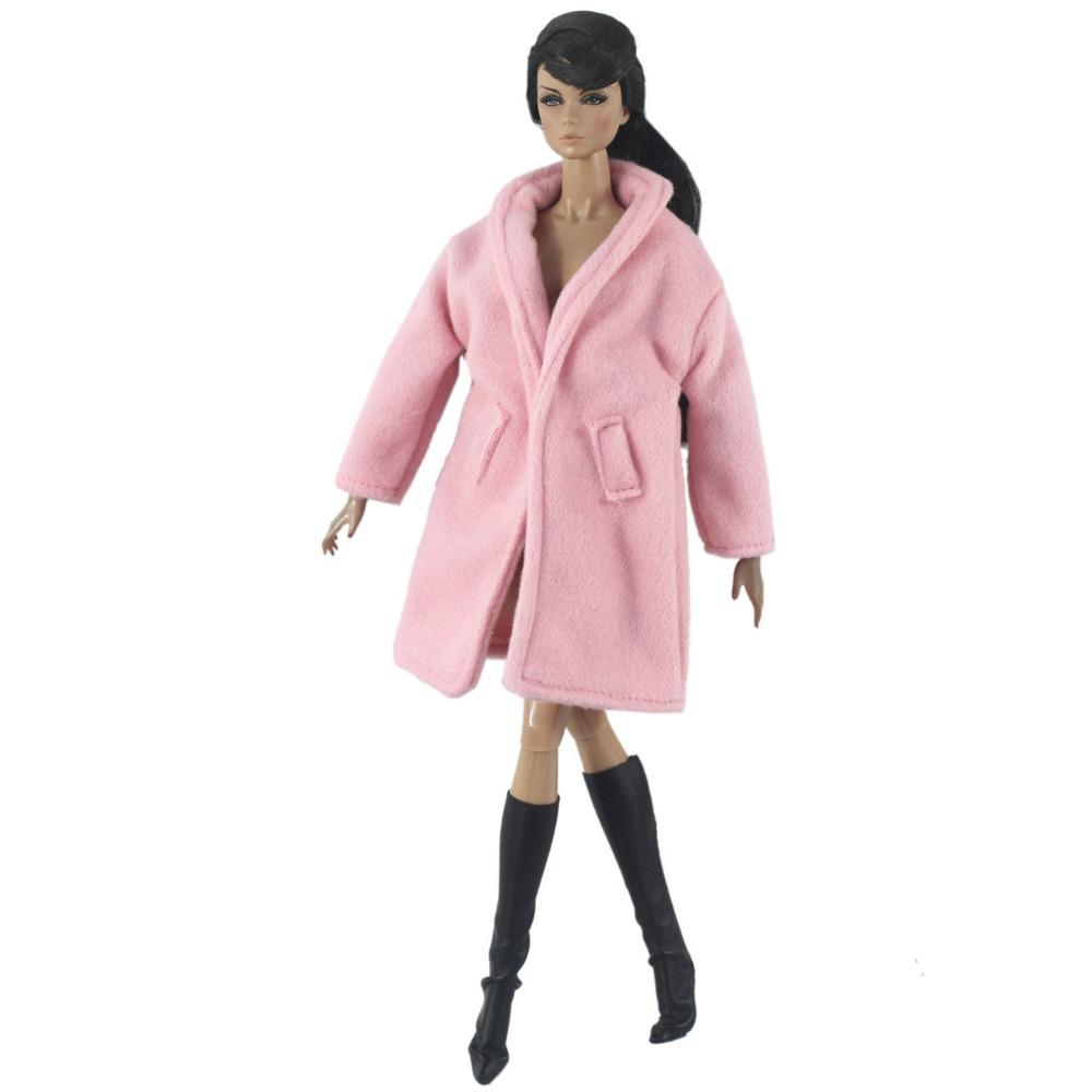 Winter Wear Woolen Coat Outfit Handmade Clothing Outfit  For 11.5 Inch 30cm Dolls/for 1/6 Bjd Dolls