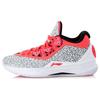 Баскетбольные кроссовки Li Ning WOW 4 Унисекс Средняя посадка Белый/Серый/Красный ABAK033-32
