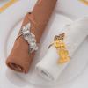 Valentine's Day Double-Layer ButterflyNapkin RingWeddingTable Decorations Decorative Butterfly Napkin Ring for Dining TableDecor