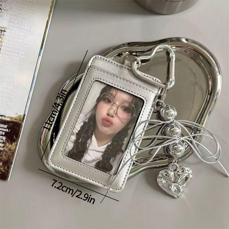 Kpop Держатель для фотокарточек Папка-альбом Держатель для фотокарточек 3-дюймовая папка для айдолов Дисплей для фотокарточек Брелок Защитный чехол Фотоальбомы