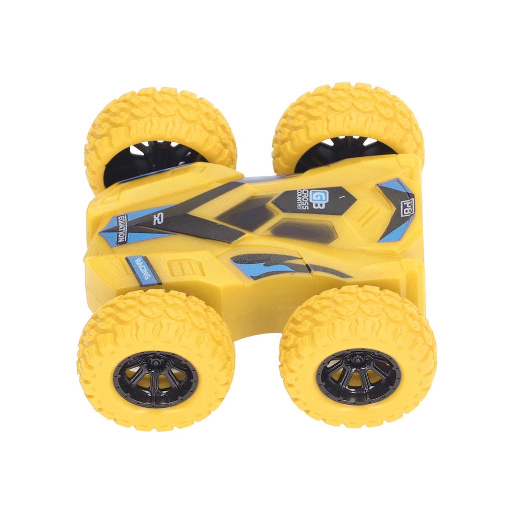 Double Sided Pull Back Car Friction Powered 4 Big Tires 360 Degree Rotating Mini Flips Inertia