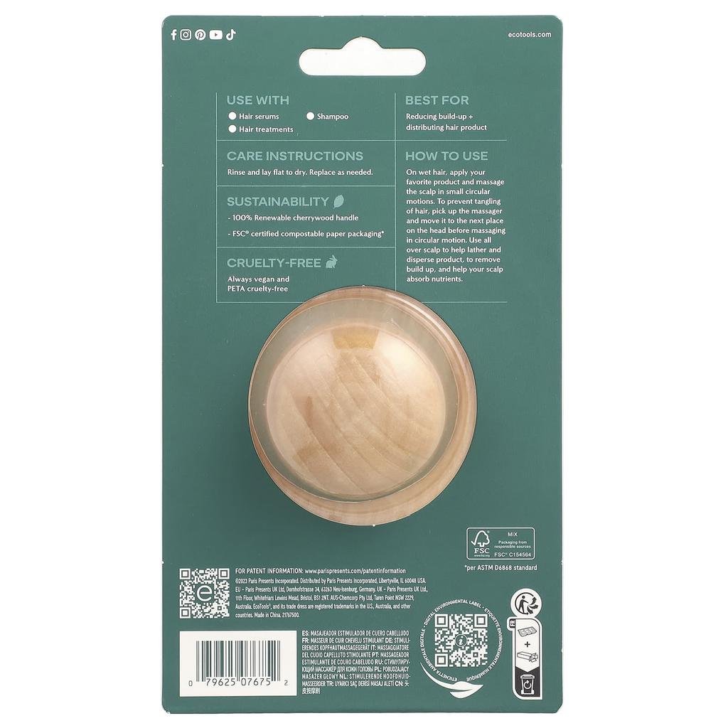 Stimulating Scalp Massager, 1pc