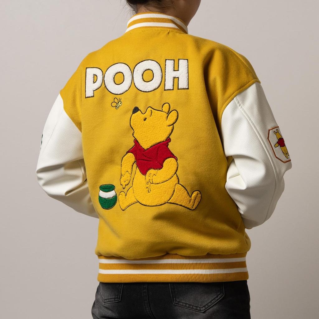 Стадионный свитер Винни Пух Мягкий медовый 62 см Рукав 50 см Окружность 57 см [Marushin] (L) Длина приблизительная. Длина приблизительная. (Плечо приблизительно. 20см)