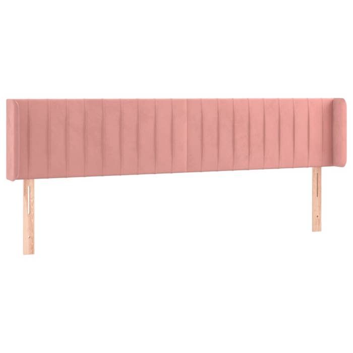 VidaXL LED Headboard Bedroom Furniture Double Bed Accessory Head of Bed Frame Interior Pink 3123539