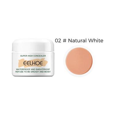 Glide Makeup Concealer Водостойкий гладкий крем для тела, растягивающий татуировку, маскирующий пятна, натуральный белый 10 г