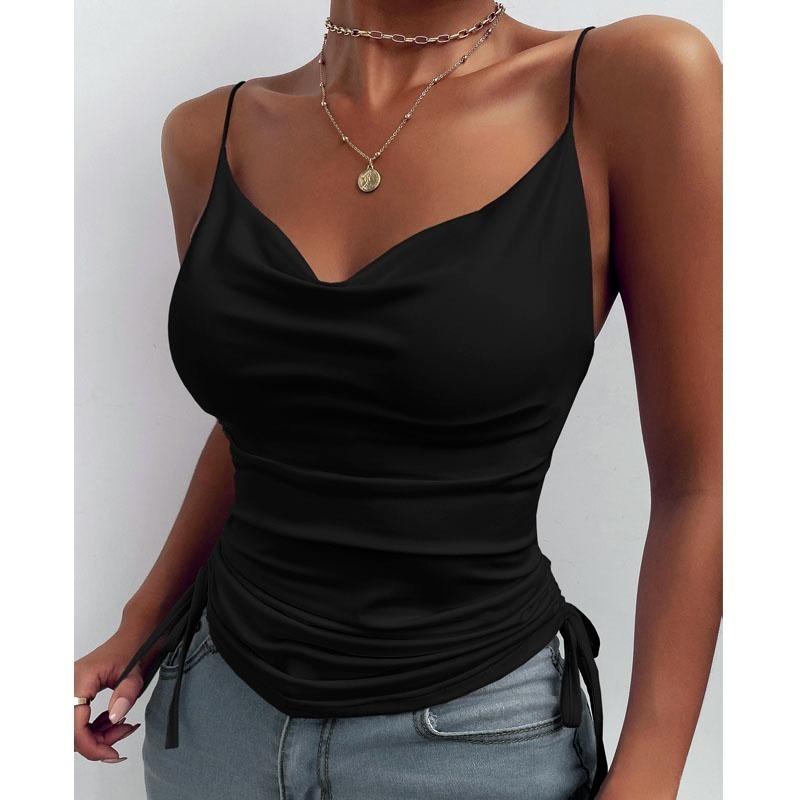 2025 New Fashion Clothes Women's Summer Tops Casual Sleeveless Blouses Slim Fit Club Wear Tops Ladies V-neck Elegant Camisoles Vest