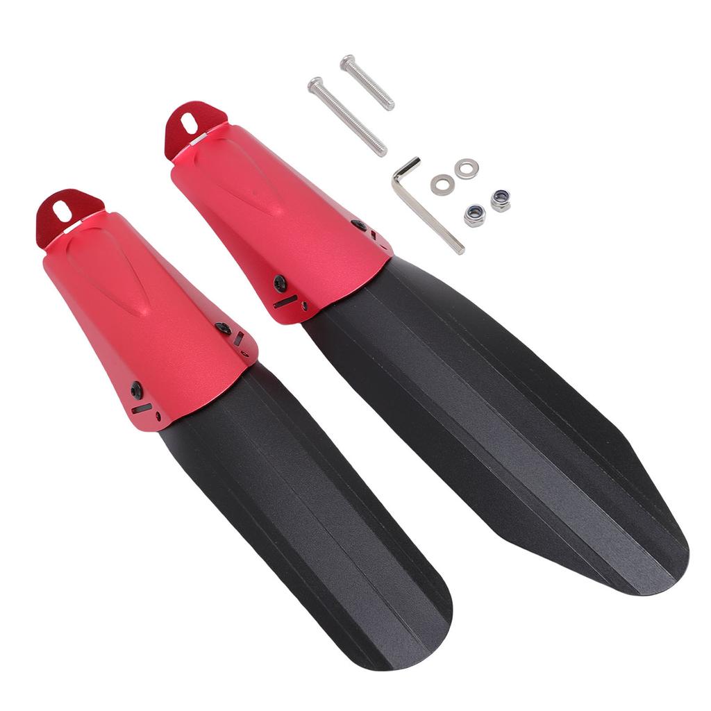 Комплект брызговиков для складного велосипеда Алюминиевый сплав PP Нейлон Водонепроницаемый Телескопический Регулируемый Передний Задний Брызговики для 14 20