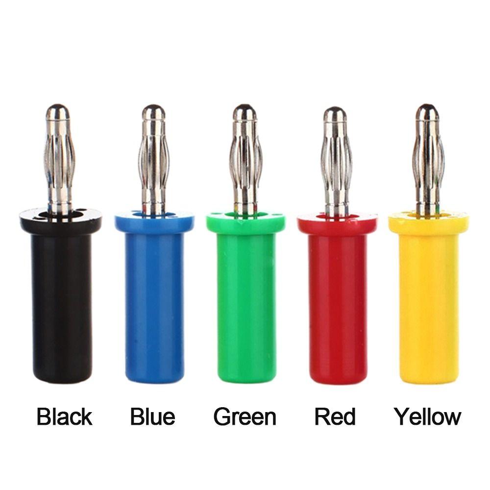 4 мм Штекер типа «банан» Черный Красный Кабельный штекер для динамика Штекер типа «банан» Изолированный Безопасный