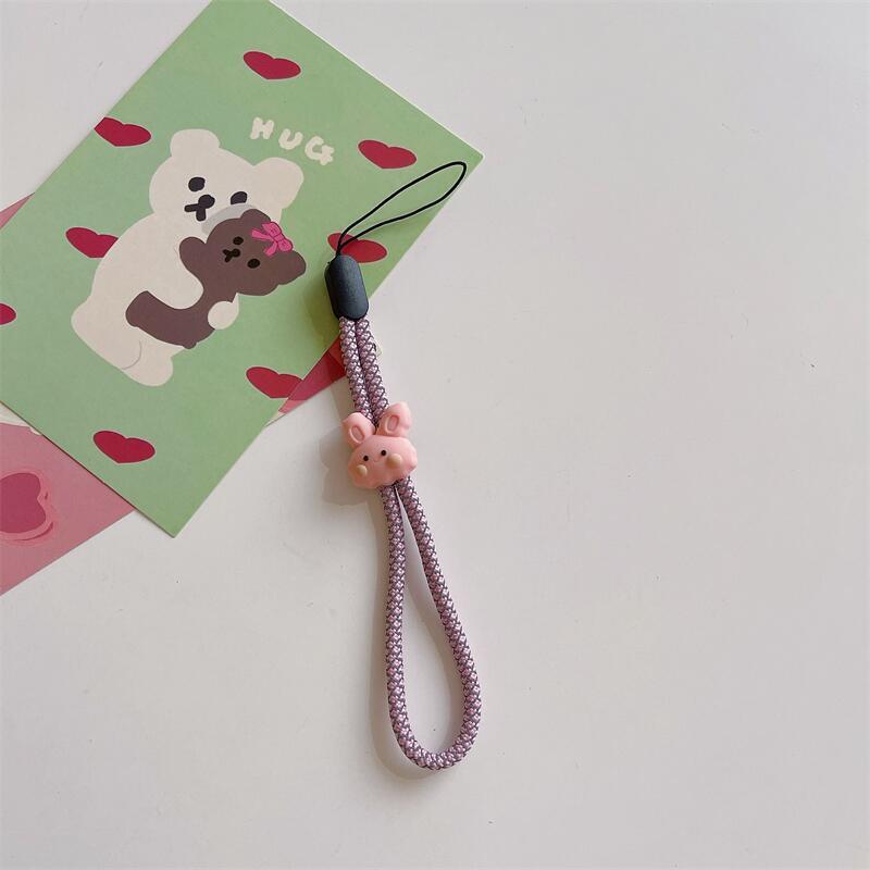 Милый ремешок для телефона, креативный модный цветочный ремешок для телефона, портативный браслет для женщин, аксессуары для мобильных телефонов на запястье