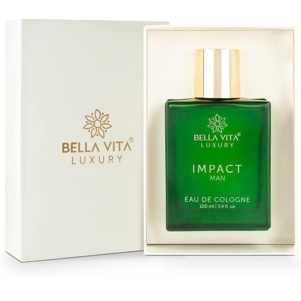 Bella Vita Luxury IMPACT MAN Eau De Cologne Perfume with Mandarin Orange, Patchouli, Cedar | 100Ml