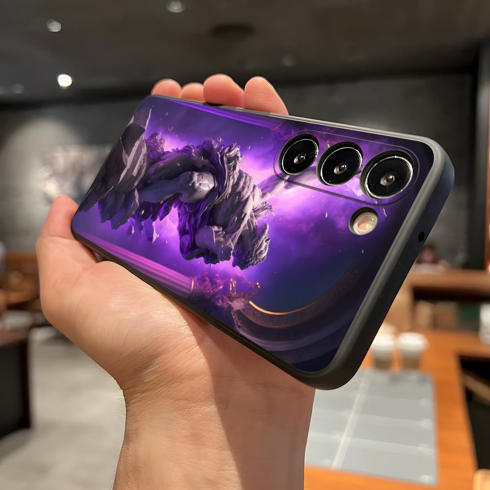 Статуя греческого бога Лицо Зевса Чехол для телефона Samsung A56 A36 A26 A16 A15 A25 A35 A55 A14 A34 A24 A54 Черный Мягкий чехол