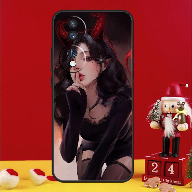 Эстетичный чехол 'Дьяволица Плохая Девочка' для Honor Magic 7 6 8 Pro Honor Win X9a X9b X9c X9d X8c X8b 50 70 90 200 400 Lite