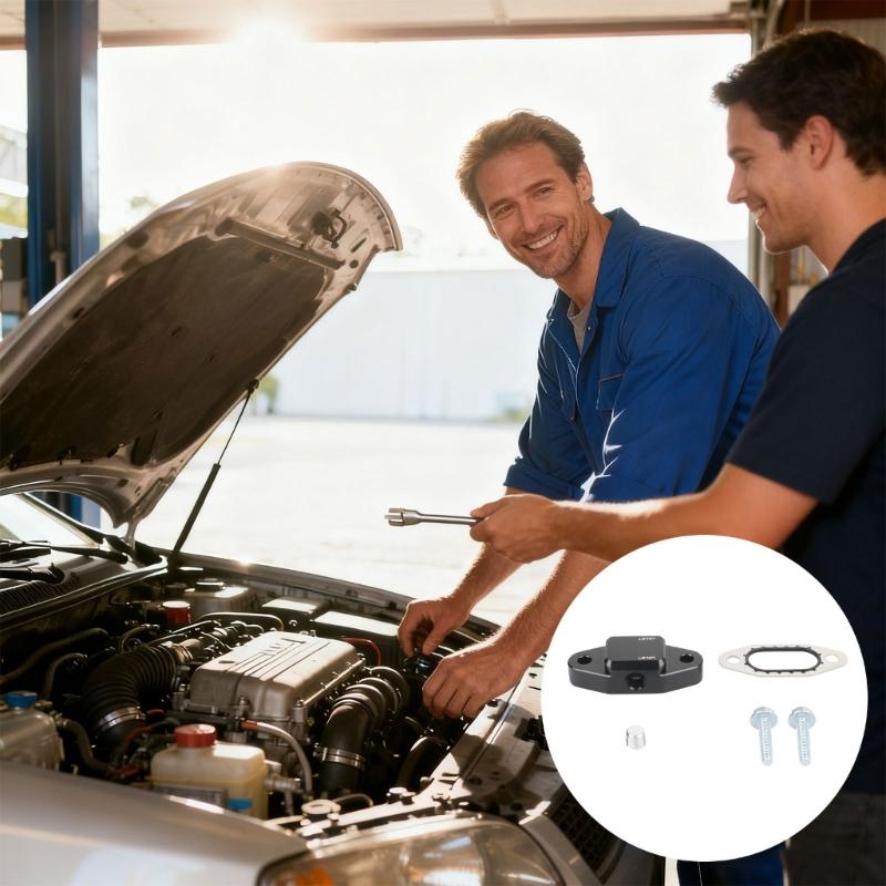 Aircraft Grade Aluminum Bypass Guard Cover (2x 1/8" NPT Ports) for LS Engines Enhancing Cooling Efficiency and Longevity