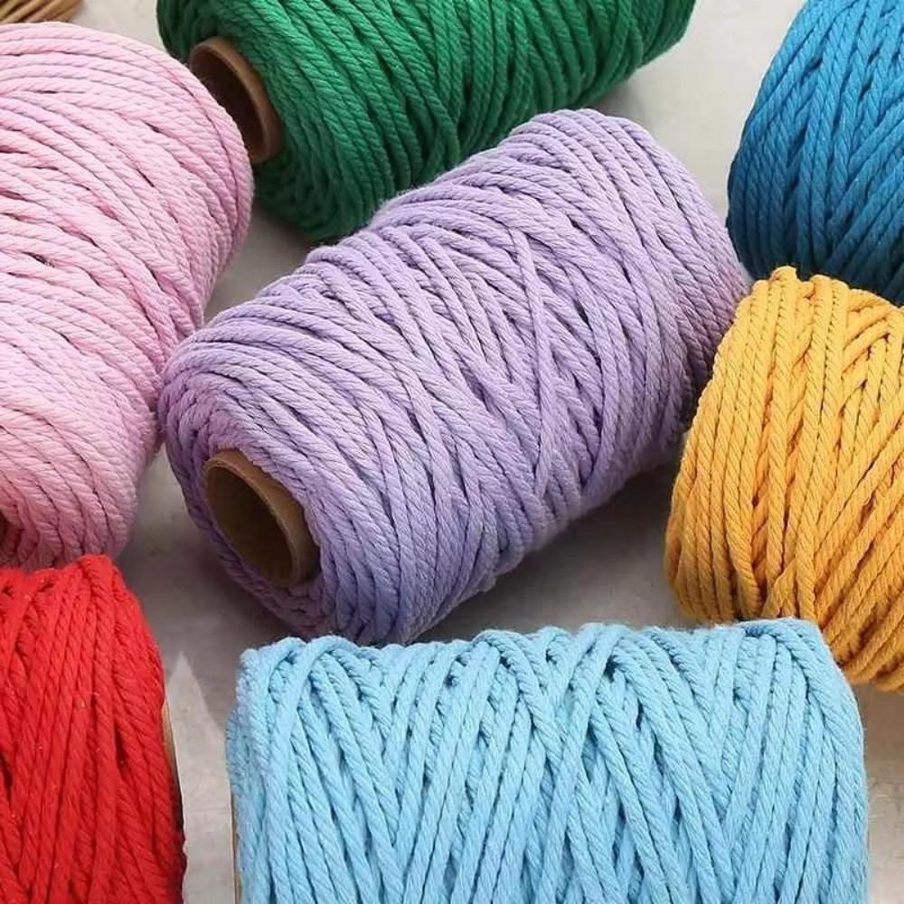 Веревка для когтеточки DIY диаметром 3 мм, ручная работа, хлопковая нить, хлопковая веревка, когтеточка