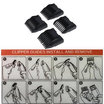 4 шт./компл. расческа для стрижки волос, набор парикмахерских инструментов, предельная расческа, триммер для волос, бритва