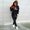 Women's Long Sleeves Set Boss Lady And Boss Man Tracksuit Set Couple Hoodie + Pant Set Hoodie