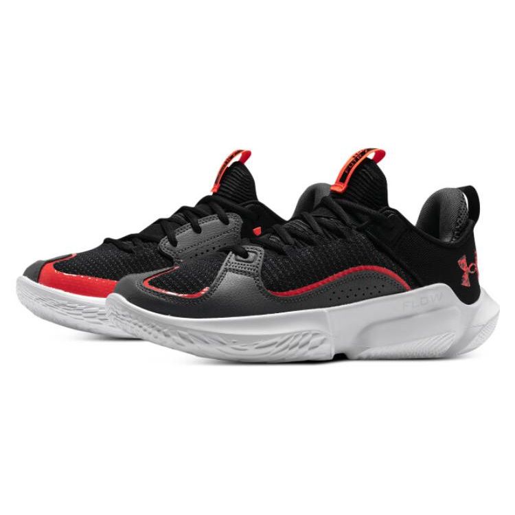Under Armour Flow FUTR X 3 Men's Grey Red Basketball Shoes 3026630-102