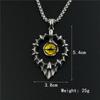 Мужская подвеска Punk Hell Evil Red Eye из нержавеющей стали 316l с цепочкой для ожерелья - C123
