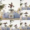 Dinosaur Weather Vane Outdoor Metal Wind Indicator Rooftop Animal Airplane Wind Vane for Garden Shed Decoration