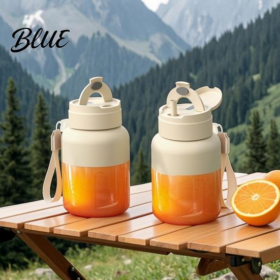 Juice Maker Cordless Juicer Cup with Straw Lid 800ml Portable Blender for Smoothies Fresh 38 Blade Crush Ice Travel Essential Wireless