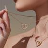 Swan Heart Ring Earrings Bracelet Necklace In Stainless Steel 18k Gold Plated Chain Neckalces Bracelets Rings Earring for Women