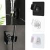Reusable Punch-free Self-adhesive Shower Bracket Wall Rack Bathroom Hooks Shower Head Holder
