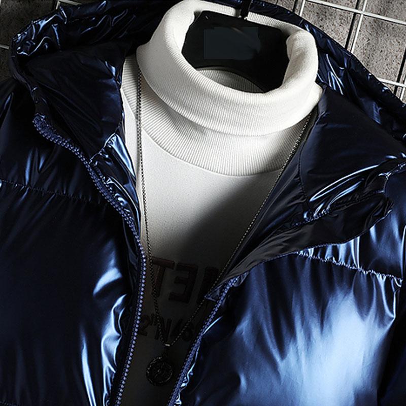 Мужское пуховое пальто, толстая теплая одежда, осенне-зимняя однотонная пара, борьба в снежки, светоотражающие толстовки, куртка, ветровка, уличная верхняя одежда для мужчин