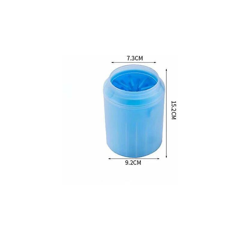 Pet Detergents Pet Foot Wash Dog Foot Wash Cup Silicone Cat Foot Wash Cup (Blue Large)