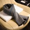 Black and White Plaid Wool Scarf Men's Winter Warm Gift Box High-end Versatile Winter Scarf Gift Boyfriend