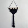 Hand Woven Bat Hanging Tapestry Black Color Geometric Wall Hanging  Bedroom Decor