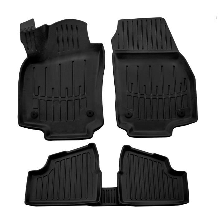 Tapis De Sol 3D - SCOUTT - Opel Astra H - Caoutchouc Premium - Noir - Sur Mesure