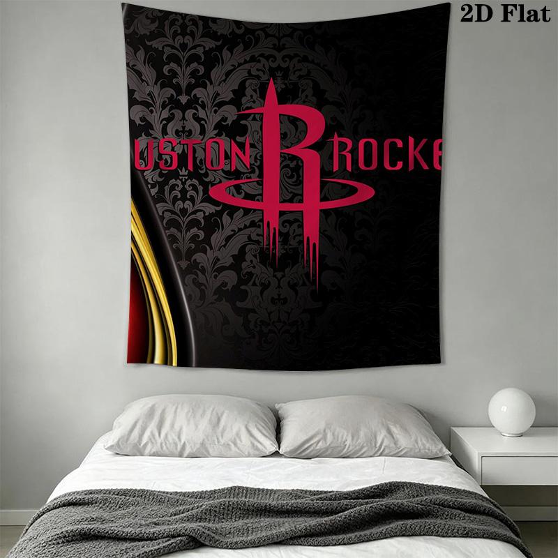 Houston Rockets Logo Threepiece Set 1 Duvet Cover 2 Pillowcase Without Core Duvet Cover And Pillowcase Bedding Set Christmas Birthday Gift