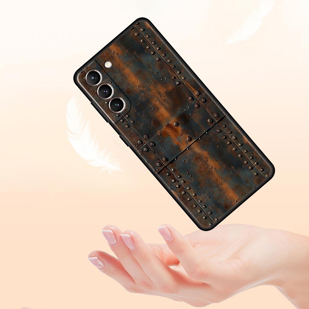 Винтажный промышленный стиль Ржавый чехол для телефона для Samsung Galaxy S26 S25 S24 S23 S22 S20 S21 FE Ultra S25 Edge Plus Мягкий чехол из ТПУ