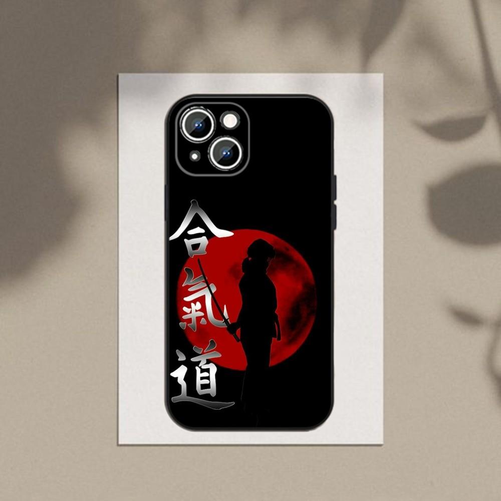 Символ Каратэ Киокушинкай Чехол для Телефона Для Apple iPhone 15,14,13,12,11,XS,XR,X,8,7,Pro,Max,Plus,mini Силиконовый Черный Чехол