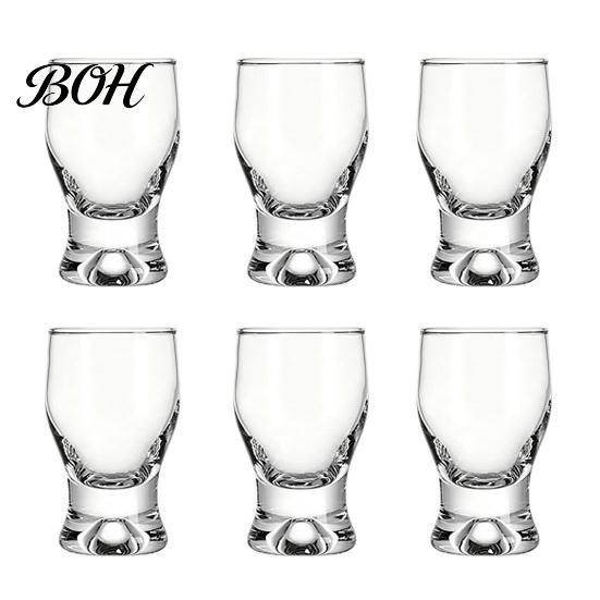 Classic Curved Drinking Glasses Mini Snifter Glass with Ergonomic Weighted Base, Crystal Clear Tasting Elegant Party Glassware Glasses, Comfortable