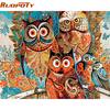 Diy Frame Vintage Owl DIY Painting By Numbers Home Decoration Unique Gift Wall Art Picture Handpainted Oil Painting Arts