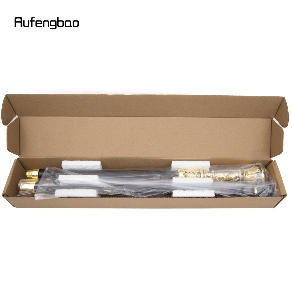 Золотисто-черная роскошная круглая ручка, модная трость для вечеринки, декоративная трость для ходьбы, элегантная трость с ручкой-посохом 93 см