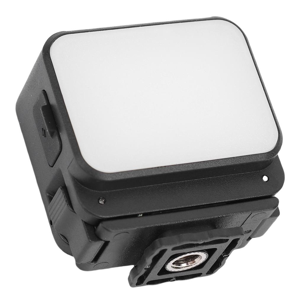 LED Camera Light Suitable for Action 5 4 Camera 3 Color Temperature Fill Light with Cold Shoe Mount and 1 4in Screw Hole
