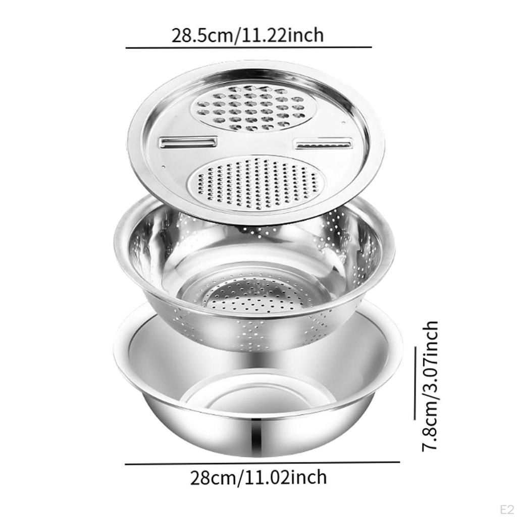 3 в 1 корзина для слива овощей терка для имбиря миска для мытья сито