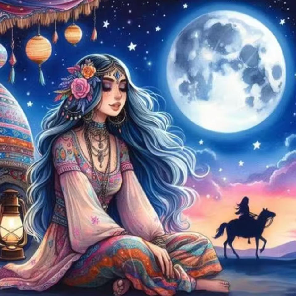 Девочка 5DDIY Алмазная картина Новинка 2024 Полный круг Квадрат животное Алмазная мозаика вышивка мультфильм Фея Подарок украшение для дома