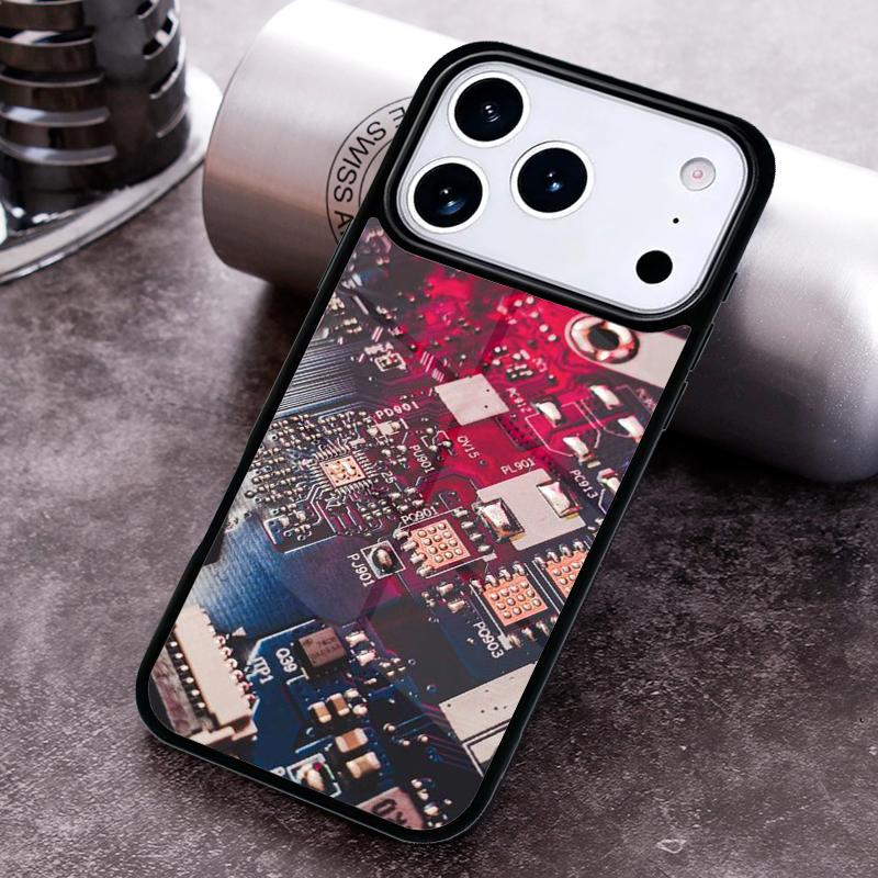 Материнская плата Печатная плата Чехол для телефона для iPhone 17 16 15 Pro Max Air 14 13 12 11 Plus Ударопрочный Capa Чехол