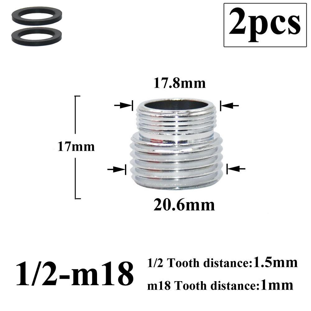 2 шт. 1/2 переходник на 16, 18, 20, 22, 24, 26, 28 мм наружная резьба адаптер для смесителя кухня ванная комната латунные фитинги для барботера вода соединение