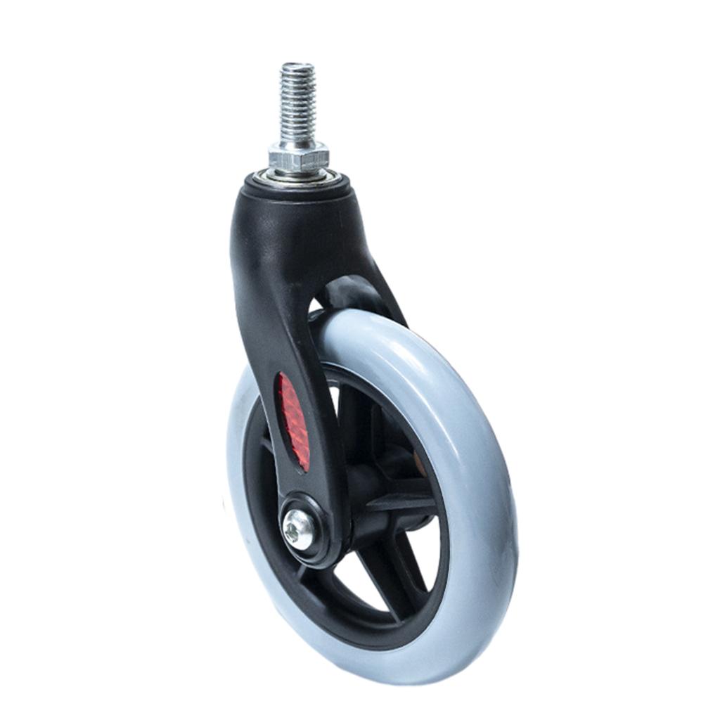 Детали для замены колес инвалидных колясок Колесо инвалидной коляски с передней вилкой Твердые сменные колеса для инвалидных колясок Ходунки