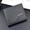 Men Fashion Short Wallets Vintage Design Artificial Leather Card Holder Soft Money Bags Purse Wallet