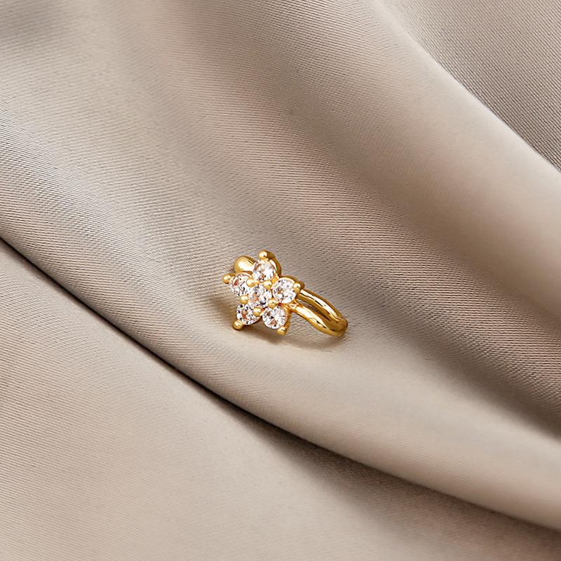 Украшения для тела с клипсами 1 шт., носовое кольцо в форме сердца и звезды, подарок, медная клипса для носа и ушей, поддельный пирсинг