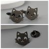 Cat Brooch Cufflinks Cute Exquisite Korean Design High-end Light Luxury Clothing Accessories